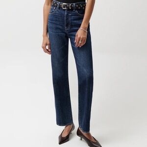 Pistola Denim Cassie Super High Rise Straight Jean in Cultivate